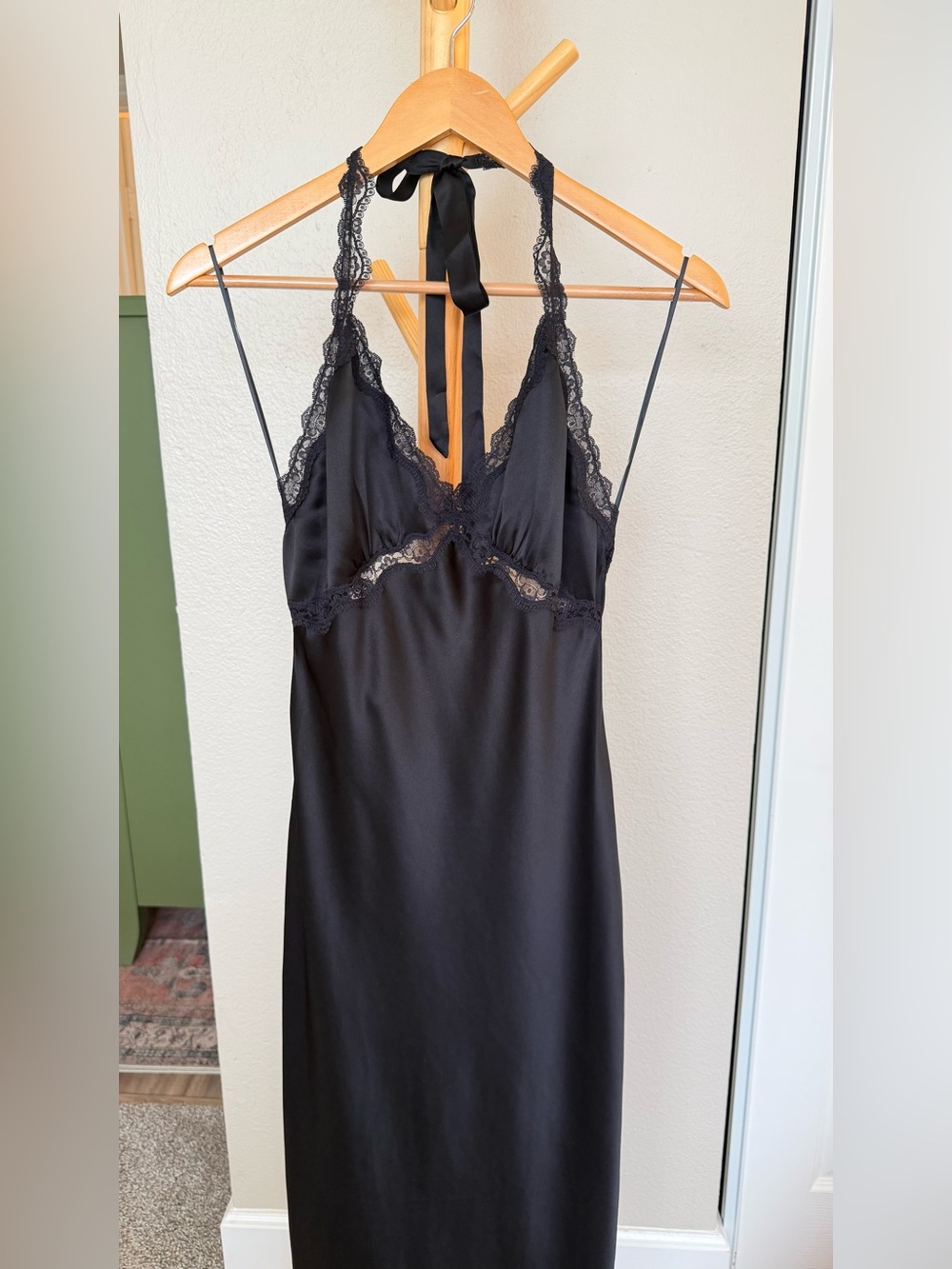 Reformation Nora Silk Dress In Black, brand new without tags, never worn. - Picture 6 of 13